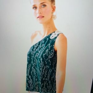 NWT Lily Pulitzer Sienne One-Shoulder Top. Size 6